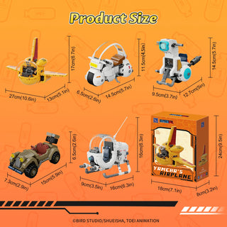 Pantasy x Dragon Ball Classic Ride Series - Red Ribbon Army's Aircraft, 87008 Building Kit Pantasy®