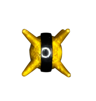 Bionicle Thornax Fruit Spiked Ball with Molded Hard Plastic Black Band Pattern - Flexible Rubber, Part# 85582pb01 Part LEGO®