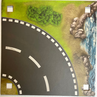 Paper, City Playmat, Double-Sided, Road Curved / Desert Track, Part# 6199519