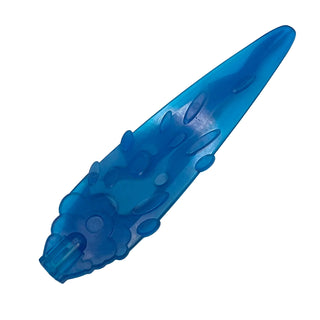 Flame/Vapor Trail with Ovals and Axle Hole End with Marbled Dark Azure Pattern, Part# 1995pb02