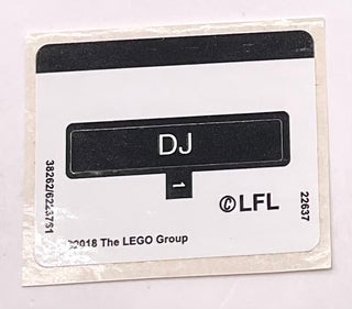 Sticker Sheet for Set DJ Polybag, 40298 - (38262/6223761), Part# 40298stk01 Part LEGO® Complete