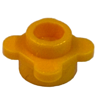 Plant Flower Edge 1x1 w/ Tabs, Part# 28573 Part LEGO® Bright Light Orange