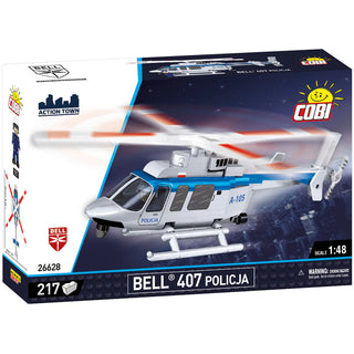 Bell 407 Policia Helicopter: COBI Set #26628 Building Kit Cobi Toys