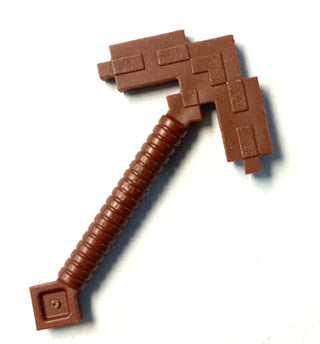 Minifigure Weapon, Minecraft Pickaxe, Part# 18789 Part LEGO® Reddish Brown (Wood)  
