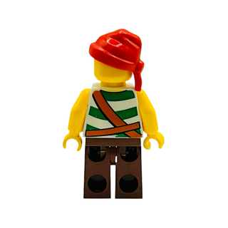 Pirate, Green Shirt W/ White Stripes, pi134 Minifigure LEGO®