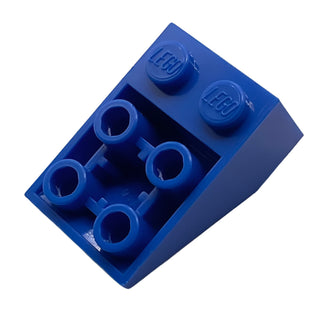 Slope, Inverted 33 3x2 with Flat Bottom Pin and Connections Between Studs, Part# 3747b Part LEGO® Blue 1 Part