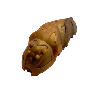 Bionicle Rahkshi Kraata Stage 4 with Marbled Pattern, Part# kraata4 Part LEGO® Pearl Gold Head (Flat Dark Gold Tail)