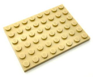 Plate 6x8, Part# 3036 Part LEGO® Tan  