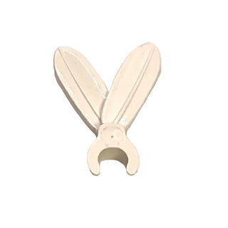 Minifigure, Plume Feathers with Clip, Part# 471 Part LEGO® White