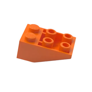 Slope, Inverted 33 3x2 with Flat Bottom Pin without Connections Between Studs, Part# 3747a Part LEGO® Orange