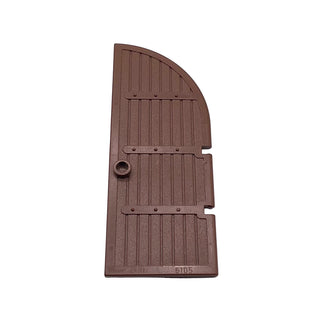 Door 1 x 4 x 8 Curved Top, Part# 6105 Part LEGO® Brown Very Good