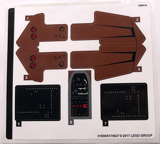 Sticker Sheet for Set Scout Trooper & Speeder Bike, 75532-1 - (31859/6179827), Part# 75532stk01 Part LEGO® Complete