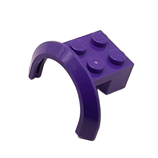 Vehicle, Mudguard 4 x 2 1/2 x 1 2/3 with Arch Round, Part# 50745 Part LEGO® Dark Purple