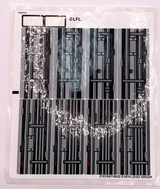 Sticker Sheet for Set Death Star Final Duel, North American Version, 75093 - (21515/6116832), Part# 75093stk01b Part LEGO® Missing 2 Stickers