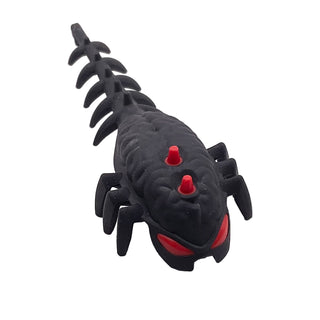 Hero Factory Factory Brain with Molded Hard Plastic Red Eyes and Spikes Pattern (Flexible Rubber), Part# 11164pb01 Part LEGO® Black
