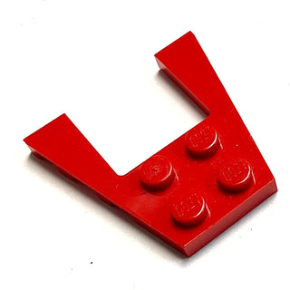 Wedge, Plate 4 x 4, Part# 43719 Part LEGO® Red