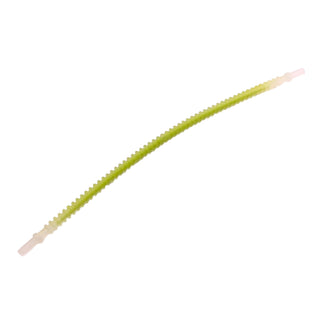 Hose, Flexible Ribbed with 8mm Ends 19L / 15.2cm with Molded Lime Center Pattern, Part# 57539pb02 Part LEGO® Trans-Clear