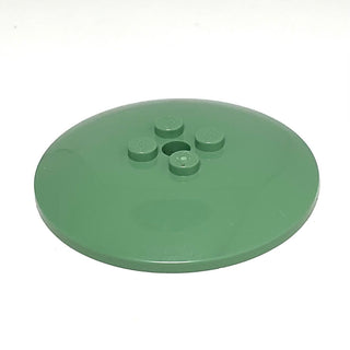 Dish 6x6 Inverted with Solid Studs, Part# 44375b Part LEGO® Sand Green 1 Part