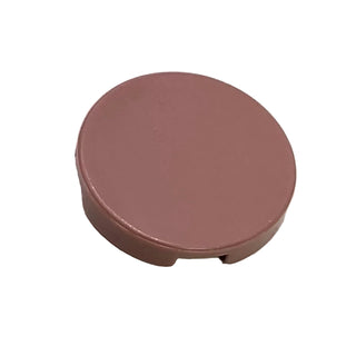 Tile, Round 2 x 2, Part# 4150 Part LEGO® Sand Red