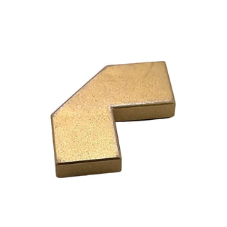 Tile, Modified Facet 2 x 2, Part# 27263 Part LEGO® Metallic Gold