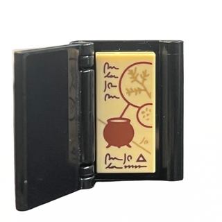 Minifigure, Utensil Harry Potter Spellbook, Part# (24324 + 3069pb0859 + 24093) Part LEGO® Black