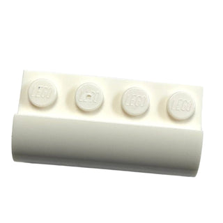 Slope, Curved 2 x 4 x 1 1/3 with 4 Recessed Studs, Part# 6081 Part LEGO® White