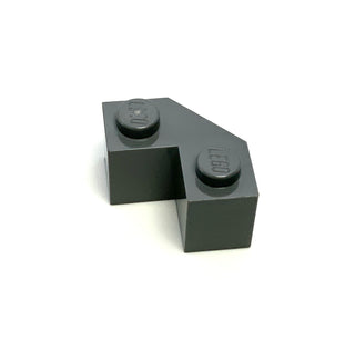Brick, Modified Facet 2x2, Part# 87620 Part LEGO® Dark Bluish Gray  