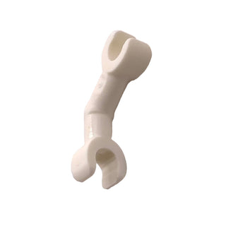 Arm Skeleton, Bent with Clips at 90 degrees (Vertical Grip), Part# 93061 Part LEGO® White