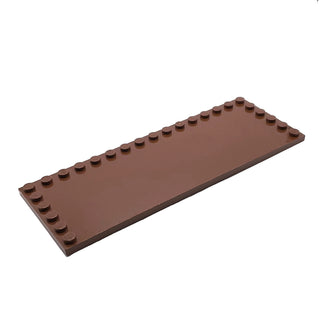 Tile, Modified 6 x 16 with Studs on Edges, Part# 6205 Part LEGO® Brown Very Good
