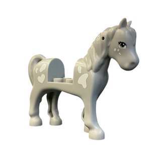 Horse Light Bluish Gray w/ Heart Spot, 93083C01PB17 LEGO® Animals LEGO®