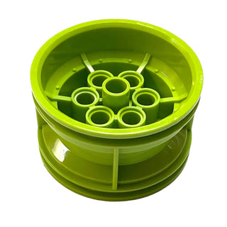 Wheel 43.2mm D. x 26mm Technic Racing Small, 6 Pin Holes, Part# 56908 Part LEGO® Lime  