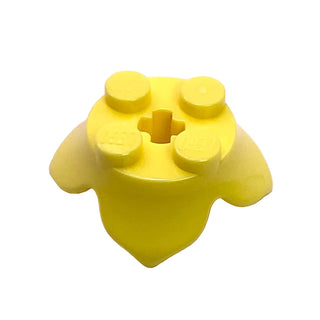 Plant Leaves 2x2 with Four Petals and Axle Hole, Part# 15469 Part LEGO® Bright Light Yellow