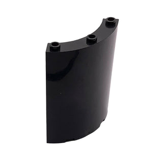 Cylinder Quarter 4x4x6, Part# 30562 Part LEGO® Black Very Good