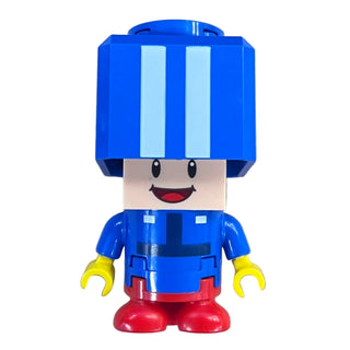 Blue Toad - Pit Crew Uniform, mar0215 - LEGO® Super Mario Minifigure