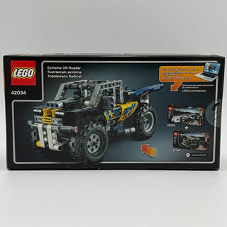LEGO Technic 42034 quad bike set box showing black and yellow off-road vehicle model with detailed mechanical parts.