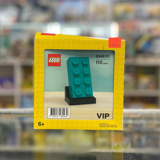 Buildable 2 x 4 Dark Turquoise Brick 6346101 Building Kit LEGO®