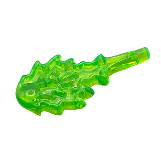 Magic Spell, Fireball with Bar End, Part# 3473e Part LEGO® Trans-Bright Green