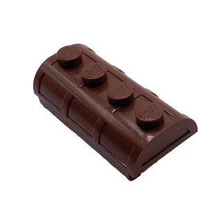 Container, Treasure Chest Lid Curved with Thick Hinge, Part# 4739a Part LEGO® Brown