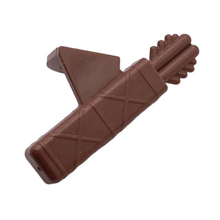 Minifigure Arrow Quiver with 2 Arrows, Part# 4498 Part LEGO® Brown Very Good
