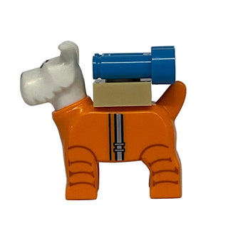 Snowy, Fox Terrier with Molded Orange Spacesuit, 117247pb01 - LEGO® Ideas Minifigure