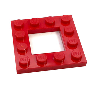 Plate, Modified 4x4 with 2x2 Open Center, Part# 64799 Part LEGO® Red