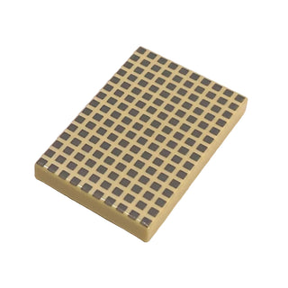 Tile 2 x 3 Decorated with Dark Bluish Gray Squares Pattern, Part# 26603pb209
