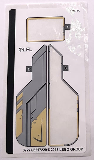 Sticker Sheet for Set Sandspeeder, 75204-1 - (37277/6217229), Part# 75204stk01 Part LEGO® Missing 2 Stickers