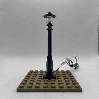 Lighting Kit, Lamp Post (Black Pole, White Light) ACCDC-B/W Light up kit United Brick Co®