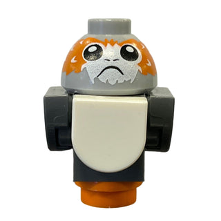 Porg, Star Wars with Dark Bluish Gray Body, Wings and Tail, High Raised Feathers between Eyes - Brick Built, porg06