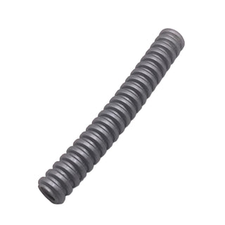 Hose, Ribbed 7mm D. 7L / 5.6 cm, Part# 78c07 Part LEGO® Flat Silver