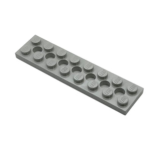 Technic, Plate 2x8 with 7 Holes, Part# 3738 Part LEGO® Light Gray