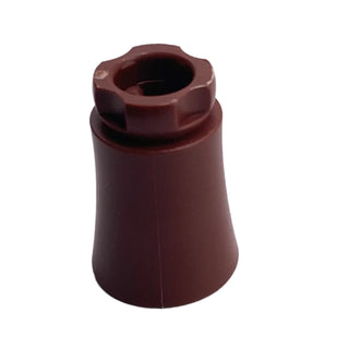 Plant, Palm Tree Trunk - Short Connector, Axle Hole with 2 Inside Prongs, Part# 2536d Part LEGO® Reddish Brown