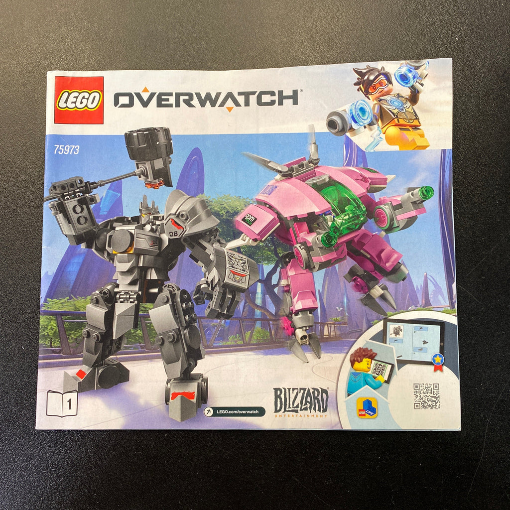 Minifigure Dva Lego Mech Robot Dva And Reinhardt Reinhardt 75973