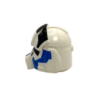 Minifigure, Headgear Helmet SW Clone Pilot with Elongated Breathing Mask and 501st Pattern, Part# 11331pb01 Part LEGO®